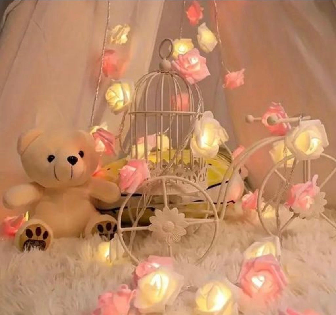 14 Led double Colour big rose pack