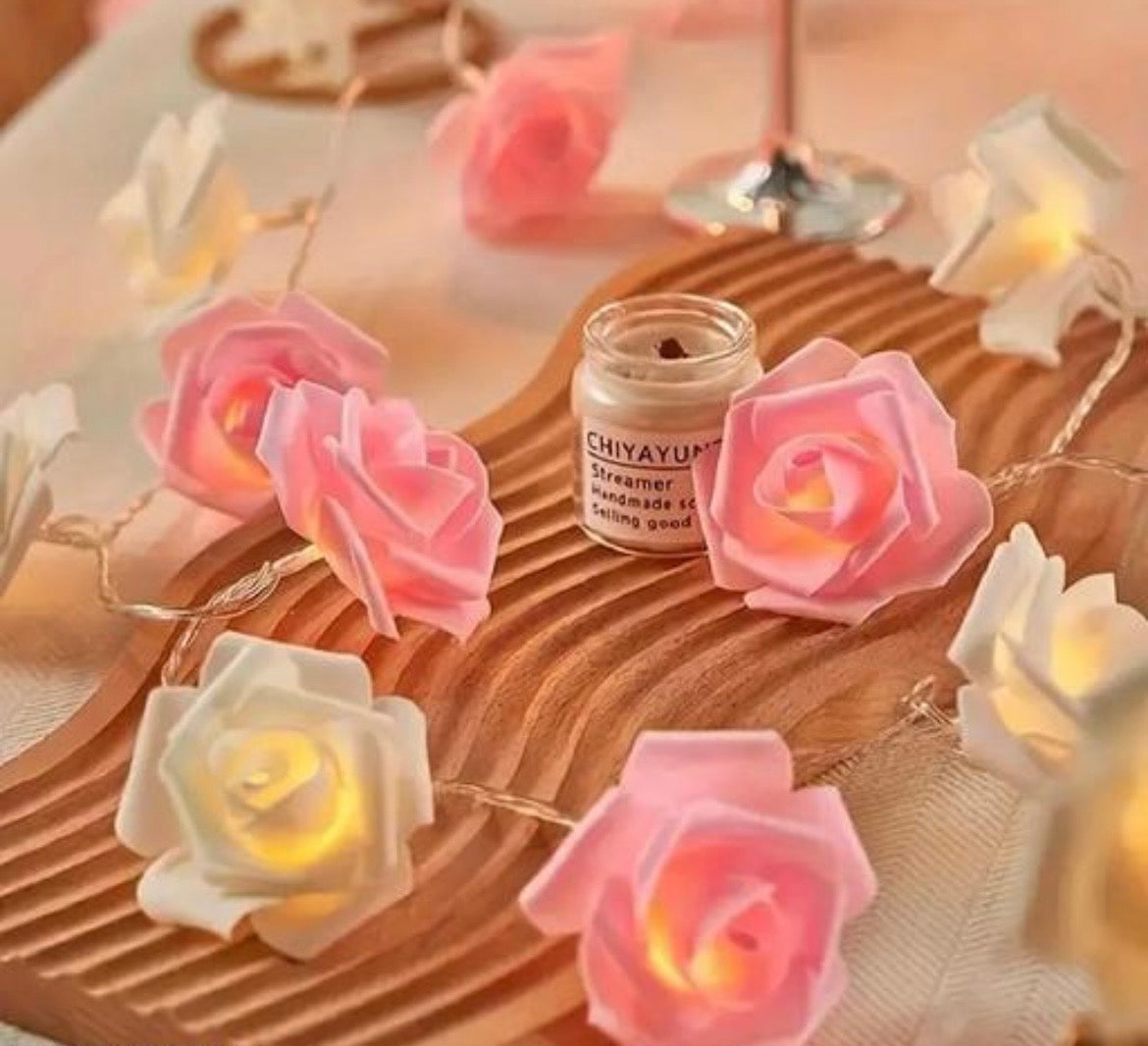 14 Led double Colour big rose pack