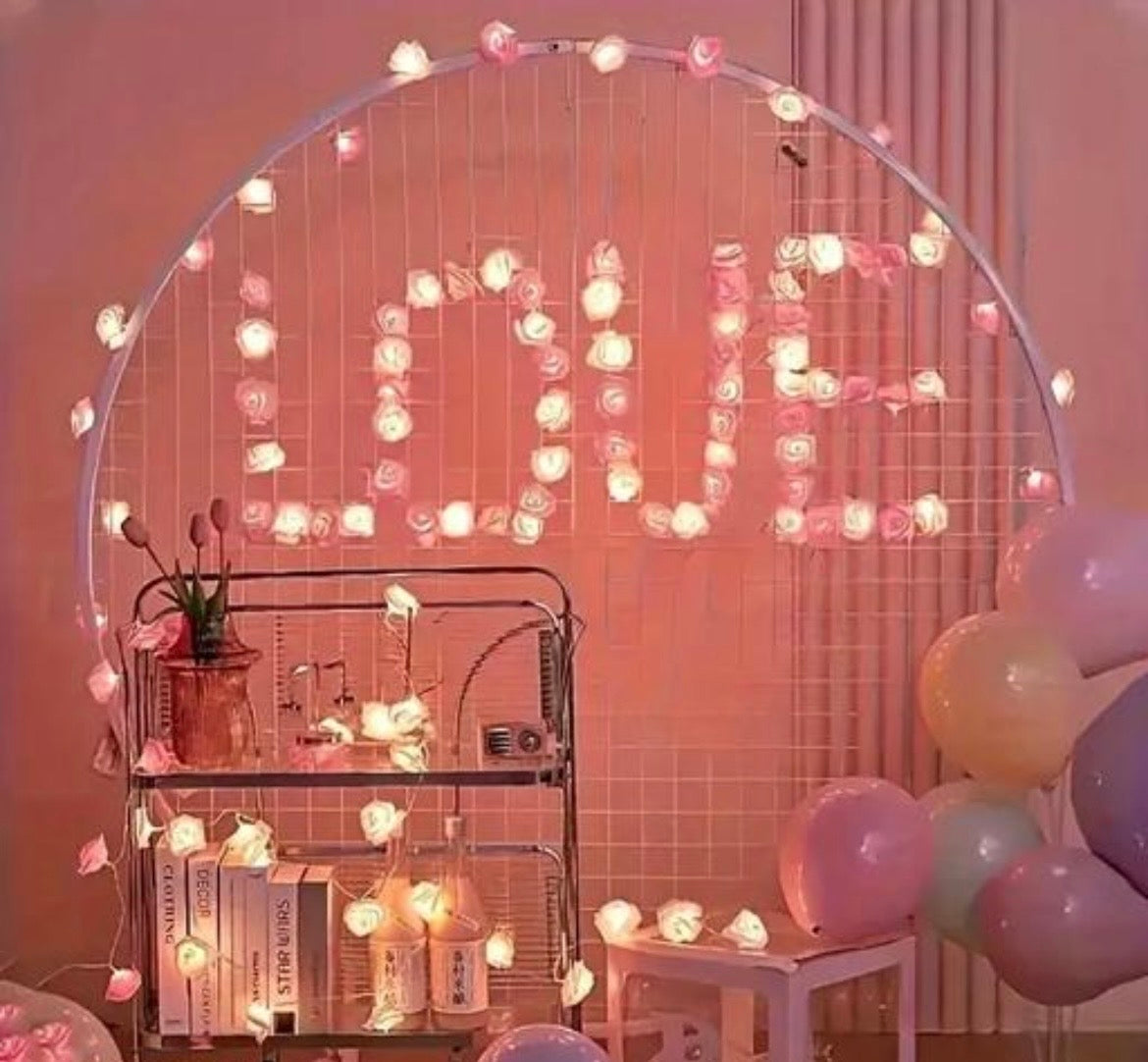 14 Led double Colour big rose pack